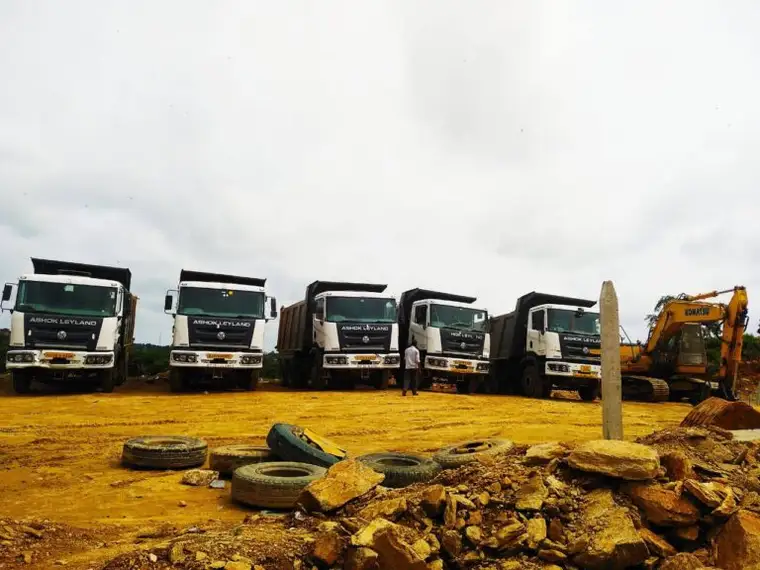 Shri Krishan Construction active highway project site